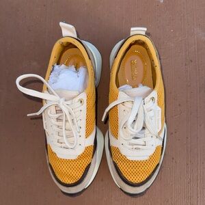 KORS Michael Kors Yellow and Cream Sneakers